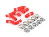 ES#3130097 - 010377ECS01-02 -  Silicone Vacuum Hose Kit - Red - Sleek, heavy duty silicone vacuum hoses to eliminate cracked lines or to dress up any 1.8T engine bay! - ECS - Volkswagen