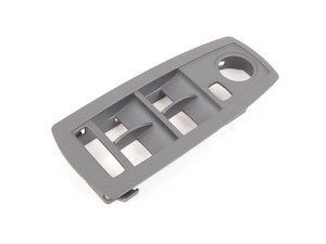 ES#98360 - 51413411746 - Window Switch Cover - Grey - Front Left - Plastic window switch trim cover that surround driver's side window switches. - Genuine BMW - BMW