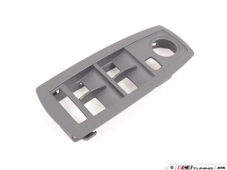 ES#98360 - 51413411746 - Window Switch Cover - Grey - Front Left - Plastic window switch trim cover that surround driver's side window switches. - Genuine BMW - BMW