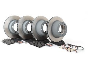 ES#2597896 - 95135104102OEKT1 - Front & Rear Brake Service Kit - Featuring Sebro rotors and Mintex brake pads - Assembled By ECS - Porsche