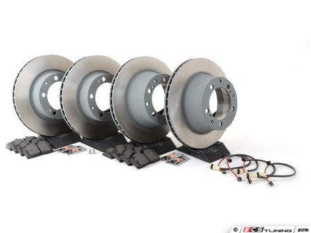 ES#2597896 - 95135104102OEKT1 - Front & Rear Brake Service Kit - Featuring Sebro rotors and Mintex brake pads - Assembled By ECS - Porsche