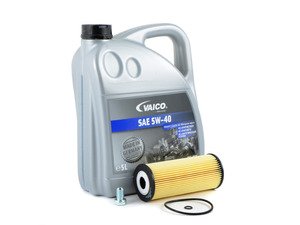 ES#3142169 - ALHTDIECOKT -  Economy Oil Service Kit - Only the essentials to perform an oil service. Includes German Made Vaico oil that meets VW 502.00 & 505.00 standards - Assembled By ECS - Volkswagen