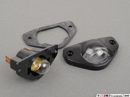 ES#1403516 - 91163162004 - License Plate Light Assembly - Priced Each - Complete replacement housing with bulb - Two required - Genuine Porsche - Porsche