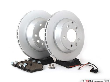 ES#2986565 - 7L6698302KKT5 - Rear Brake Service Kit - Featuring Zimmermann rotors and ECS DD23 Daily Driver ceramic pads - Assembled By ECS - Audi