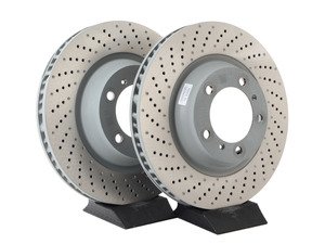 ES#3029539 - 99135140301KT - Front Brake Rotors - Pair (340x34) - Restore the stopping power in your vehicle. - Genuine Porsche - Porsche