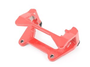 ES#2707071 - 8K0615426E - Rear Caliper Carrier - Tornado Red - Right - Mounting bracket for the rear caliper. Includes pad retaining pin. - Genuine Volkswagen Audi - Audi