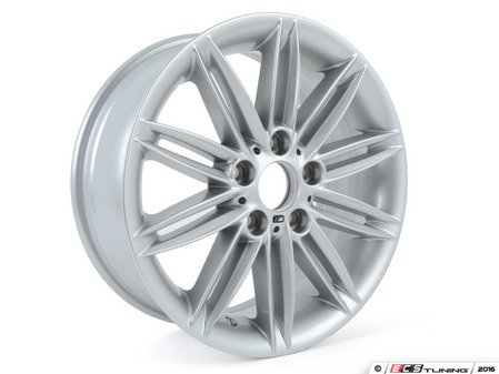 ES#65133 - 36118036937 - E82 17" Double spoke style 237 - Priced Each - 17x7 ET47 CB 72.6mm. - Genuine BMW - BMW