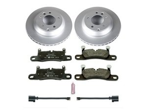ES#3145625 - ESK5979 - Power Stop Euro-Stop Premium Rear Brake Kit (330mm) - An authentic OE-specification rear axle braking solution featuring European-sourced pads, high-carbon smooth Geomet coated rotors, and strict ECE-R90 certification. - Power Stop - Volkswagen Porsche