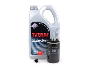 ES#3143748 - 06J115403C2KT -  Oil Service Kit - With ECS magnetic Drain Plug - Includes Fuchs oil, Mann filter, and ECS magnetic drain plug - Assembled By ECS - Audi Volkswagen
