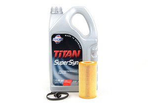 ES#3143751 - 06D115562YKT -  Oil Service Kit - With Magnetic Drain Plug - Includes Fuchs 5w-40 oil, filter, and drain plug - Assembled By ECS - Audi Volkswagen