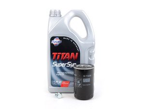 ES#3143752 - 06A115561B1KT -  Oil Service Kit - Includes standard Mann oil filter and Fuchs 5w-40 oil - Assembled By ECS - Volkswagen