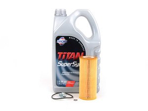 ES#3144627 - 074115562ZKT -  Oil Service Kit - Includes Mann oil filter and Fuchs 5w-40 oil - Assembled By ECS - Volkswagen
