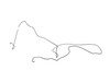 ES#2137830 - 8K0614726AC - Rear Brake Hard Line - Right Side - Hard line that runs from the hydraulic system directly to the rear caliper brake hose - Genuine Volkswagen Audi - Audi