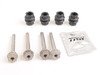 ES#2765735 - 8N0615601BKT9 - Rear Brake Service Kit - Featuring Zimmermann rotors and ECS DD23 "Daily Driver" ceramic pads. - Assembled By ECS - Volkswagen