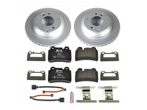 ES#3145523 - ESK4681 - Power Stop Euro-Stop Premium Rear Brake Kit (330mm) - A premium OE-equivalent rear axle upgrade featuring ECE-R90 certified brake pads and genuine Geomet coated high-carbon smooth rotors. - Power Stop - Volkswagen