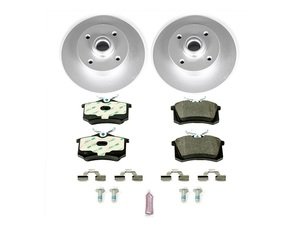 ES#3145456 - ESK369 - Power Stop Euro-Stop Rear Brake Kit (226mm) - A direct-fit upgrade with GEOMET coated plain rotors and ECE-R90 certified Pagid brake pads. - Power Stop - Volkswagen
