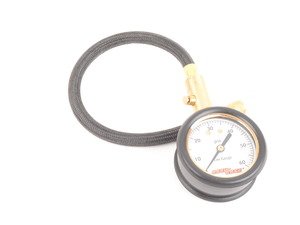 ES#252102 - ZAW173001A - Tire Pressure Gauge - (NO LONGER AVAILABLE) - Reads up to 60 psi or 400 kPa and features a 14" flexible hose - Audi Collection - 