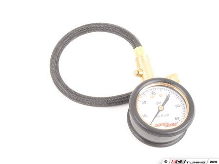 ES#252102 - ZAW173001A - Tire Pressure Gauge - (NO LONGER AVAILABLE) - Reads up to 60 psi or 400 kPa and features a 14" flexible hose - Audi Collection - 