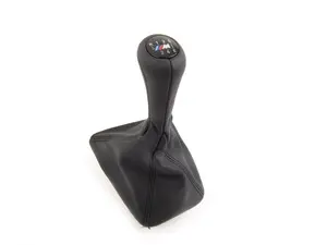E46 M3 Illuminated Shift Knob With Boot - Schwarz Black Leather