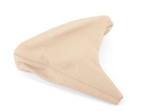 ES#62131 - 34408227929 - E46 Leather Parking Brake Boot - Beige - Replace worn and torn e-brake boots to restore your interior's good looks - Genuine BMW - BMW
