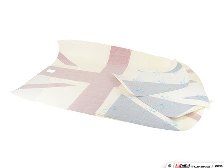 ES#2715064 - 51142354937 - Union Jack Roof Decal - Full top graphic to add union jack print in black to a white roof - Genuine MINI - MINI