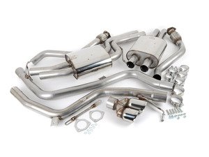 ES#2827394 - SSXAU268 - Cat-Back Exhaust System - Non-Resonated - 2.37" stainless steel with quad 80mm polished tips - Milltek Sport - Audi