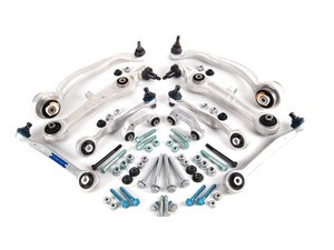 ES#1905522 - 4Z7498502 -  Complete Front Control Arm Kit - Meyle & TRW - Includes new control arms with hardware - Assembled By ECS - Audi