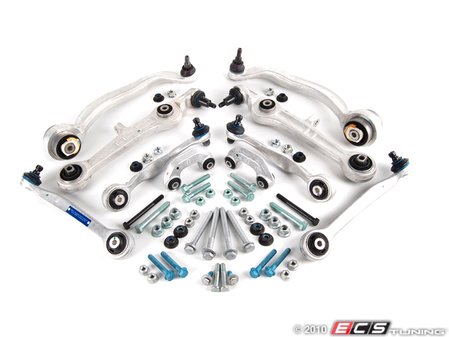 ES#1905522 - 4Z7498502 -  Complete Front Control Arm Kit - Meyle & TRW - Includes new control arms with hardware - Assembled By ECS - Audi