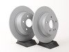 ES#2575914 - 2114230712KT6 - Rear Brake Rotors - Pair - Solid Rotors - Not For Use On Vehicles With Vented Rear Brake Rotors - Zimmermann - Mercedes Benz
