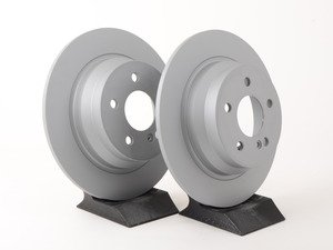 ES#2575914 - 2114230712KT6 - Rear Brake Rotors - Pair - Solid Rotors - Not For Use On Vehicles With Vented Rear Brake Rotors - Zimmermann - Mercedes Benz
