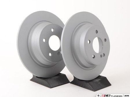 ES#2575914 - 2114230712KT6 - Rear Brake Rotors - Pair - Solid Rotors - Not For Use On Vehicles With Vented Rear Brake Rotors - Zimmermann - Mercedes Benz