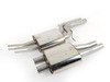 ES#2827394 - SSXAU268 - Cat-Back Exhaust System - Non-Resonated - 2.37" stainless steel with quad 80mm polished tips - Milltek Sport - Audi