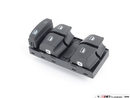 ES#2899218 - 4F0959851F5PR - Power Window Switch Assembly - Sabre (Black) - Front drivers side main window switch - Vemo - Audi