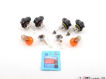 ES#2766085 - 1H0998HLTKT2 - Headlight Bulb Refresh Kit - Replaces all the bulbs in both of your headlights, fog light housings, and front turn signal housings - Assembled By ECS - Volkswagen