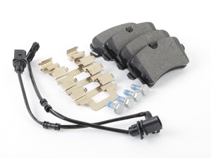 ES#3098367 - 4H0698451A - Brake Pad Set - Rear - Includes brake pad sensor wires - Textar - Audi