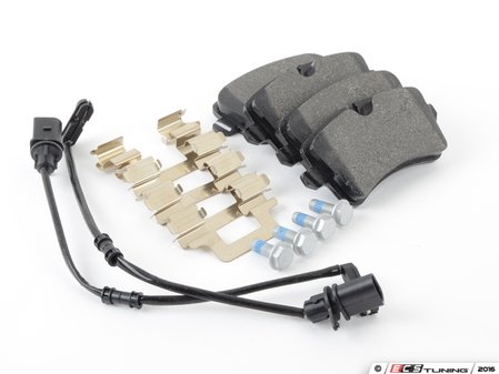 ES#3098367 - 4H0698451A - Brake Pad Set - Rear - Includes brake pad sensor wires - Textar - Audi
