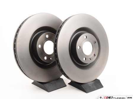 ES#2931463 - 8E0615301TKT6 - Front UV Coated Brake Rotors - Pair (345x30) - Features Brembo's special UV paint treatment that guarantees superior corrosion resistance. - Brembo - Audi