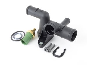 ES#2771157 - 06A121132APkt1 - Cooling Flange Replacement Kit - Cure the common coolant leak coming from the back of your engine compartment - Genuine Volkswagen Audi - Audi