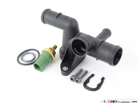 ES#2771157 - 06A121132APkt1 - Cooling Flange Replacement Kit - (NO LONGER AVAILABLE) - Cure the common coolant leak coming from the back of your engine compartment - Genuine Volkswagen Audi - 