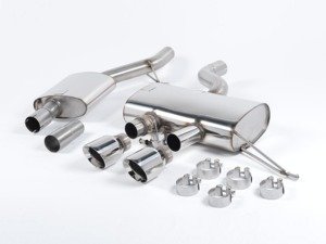ES#2828177 - SSXVW163 - 2.75" Cat-Back Exhaust System - Resonated - Get that Exhaust tone you've been looking for! Features 2.75" construction with 4" Polished "GT100" style tips. - Milltek Sport - Volkswagen