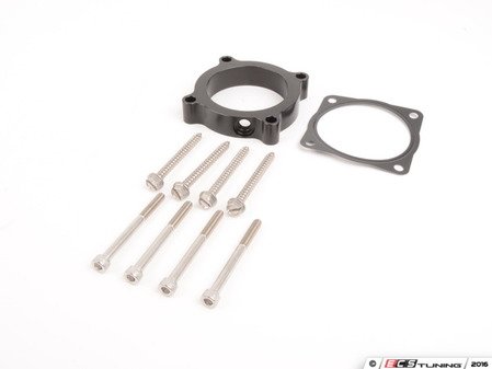 ES#2794636 - IEBAVC14 - Billet Throttle body Plate - Black - (NO LONGER AVAILABLE) - Billet throttle body plate allows simple plumbing of your water meth kit. - Integrated Engineering - 