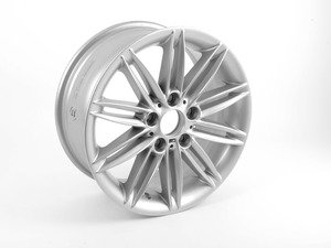 ES#65134 - 36118036938 - E82 17" M Double Spoke Wheel - Style 207 - 7.5x17 ET47 - Genuine BMW - BMW