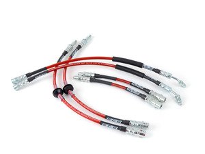 ES#3146301 - 002562ecsKT1 - Exact-Fit Stainless Steel Brake Lines - Complete Kit - DOT-compliant kit to improve pedal feel in your vehicle. - ECS - BMW