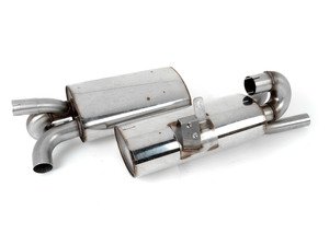 ES#2827919 - SSXPO118 - Cat-back Exhaust System - Non-resonated - 2.25" stainless steel exhaust with polished tips - Milltek Sport - Porsche