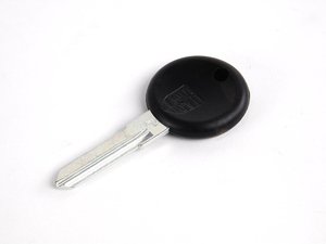 ES#1362091 - 477837219 - Ignition And Door Lock Key Blank - Black key head with Porsche crest insignia - Genuine Porsche - Porsche