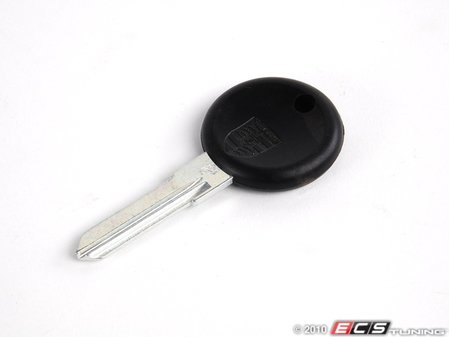 ES#1362091 - 477837219 - Ignition And Door Lock Key Blank - Black key head with Porsche crest insignia - Genuine Porsche - Porsche