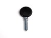 ES#1362091 - 477837219 - Ignition And Door Lock Key Blank - Black key head with Porsche crest insignia - Genuine Porsche - Porsche