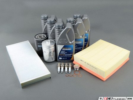 ES#3251 - B5AEBQUA40KSKLDP -  40k Service Kit - Standard Size Oil Filter - Everything you need to perform the recommended 40k mile service - Assembled By ECS - Audi