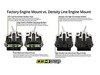 ES#3143669 - 034-509-005X - Density Line Performance Motor Mount Set - Increase performance and durability without sacrificing comfort. True rubber mounts - a positive upgrade over cushy, factory-installed fluid-filled mounts. - 034Motorsport - BMW