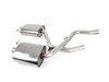 ES#2827484 - SSXAU367 - Cat-Back Exhaust System - Resonated - 2.37" stainless steel with quad 100mm black Cerakote tips - Milltek Sport - Audi